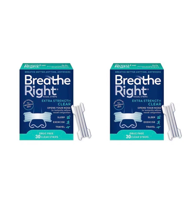 Nasal strips, extra strength, clear, for sensitive skin