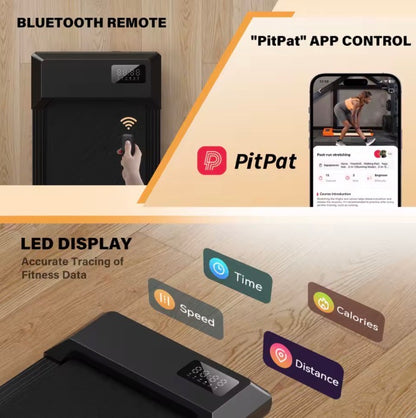 Treadmill, 2.5 HP Motor, Non-Slip Shock Absorption, Mini Walking Pad with Remote Control – Ideal for Home Office