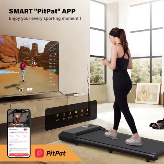 Treadmill, 2.5 HP Motor, Non-Slip Shock Absorption, Mini Walking Pad with Remote Control – Ideal for Home Office