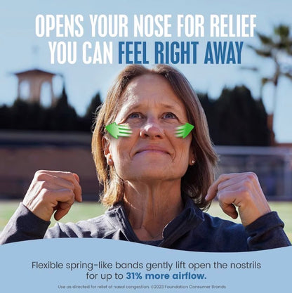 Nasal strips, extra strength, clear, for sensitive skin